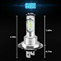 Pikkukuva 4 / 5: H7 LED -polttimo, 1000 LM 6000K erittäin kirkas valkoinen LED -ajovalon, IP68 vedenpitävä All-in-one Plug and Play -muunnossarja, 2 H7 -polttimoa 13Thirteen