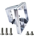 Miniatyrbild 1 av 5: PODAY Front Rack cykeldelar för Brompton DAHON Alloy Pig Nose Panniers Block Holder Bag Racks cykeltillbehör, Silver