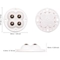 Miniatyrbild 2 av 4: 4-pack Mini Rostfria Svängbara Hjul - 360 Grader Svängbara Hjul för Liten Apparatförvaring