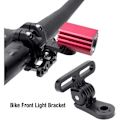Miniatyrbillede 5 af 5: Cykellys Stativ, Aluminium Legering Lommelygte Lys Cykelmontering til Landevejscykel Mountainbike Fast Gear