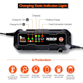 Miniatyrbillede 2 af 5: 5A intelligent automatisk oplader, 6V og 12V batterioplader, batterivedligeholdelse, drypladning og desulfator med temperaturkompensation