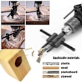 Miniatyrbillede 3 af 5: Justerbart hulbor, justerbart bor 30-120mm træbor til boring af huller i træ plast gips