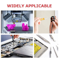 Miniatyrbillede 4 af 5: 400 stk. M3 Messing Knurlet Tråd Varmebestandig Indsætningsmøtriksæt, M3X5X4, til 3D-printer Voron 2.4 osv.
