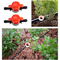 Miniatyrbillede 3 af 5: 20 stk. Dryp-vanding Aflukningsventiler, Barb-kugleventil, Slangekobling, Ventil til 1/4\" 4 mm ID 7 mm OD Slange, Vandingssystemer, Haver, Jordbrugsarealer, Drivhuse