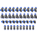 Miniatyrbild 1 av 5: 40PCS Pneumatisk Koppling Pneumatisk Koppling 4mm Komprimerad Luft Snabbkopplingar 4 Former för Tätning Komprimerad Luft Rörmontering-Typ-Y/T/Rak/Vinkel