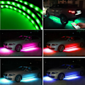 Miniatyrbillede 3 af 5: 4 stk. Bil Under Glow Fleksibel Strip APP Kontrol RGB LED Chassis Lys