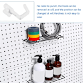 Miniatyrbillede 3 af 5: 24 stk. J-formede Pegboard-kroge Værktøjsorganisator Tilbehør, Hvid