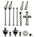 Miniatyrbilde 1 av 5: Metall Differensial og Drivakselsett for SCY 16101 16102 16103 16201 Pro 1/16 Børsteløs RC Bil Oppgraderingsdeler