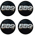 Miniatyrbild 1 av 4: BBS Hjulcentrummärken Emblem 4-pack 65mm BBS Bilkåpa Logotyp Badge Sticker Auto Hjulcentrummärke Nav Emblem