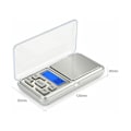 Miniatyrbillede 5 af 5: Præcisionskøkkenvægt, Elektronisk køkkenvægt, Lommevægt med LCD-display, 500g/0,01g Mini Lomme Digitalvægt til Smykker/Te/Gær/Kaffe