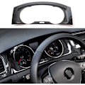 Miniatyrbild 3 av 5: För 2014-2019 Golf Mk7 Mk7.5 Abs Fiber Interiör Instrumentbräda Mätare Display Ramskydd Dekor