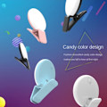 Miniatyrbillede 3 af 5: Mobiltelefon Fyld Flash Linse Lys Lampe Clip Tre Stop Dæmpning Mini Holdbar Praktisk 10 LED Selfie Ring Skønhed, Sort