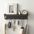 Miniatyrbild 1 av 5: Vägghylla, Home Smart Magnetisk nyckelhållare med fack Svart - RWWall shelf