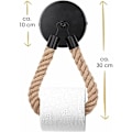 Miniatyrbillede 5 af 5: Toiletpapirholder, Toilet Rulleholder med Telefonhylde, 304 Rustfrit Stål, Ingen Boring Vægmontering til Badeværelse (Linen)