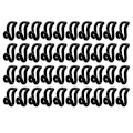Pikkukuva 1 / 5: Ripustuskoukut, Flocking-ripustuskoukut Kaappiorganisaattori Ripustuskoukut, 40 kpl