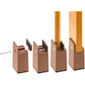 Miniatyrbillede 1 af 5: Justerbare Sengben Løfter, 10 cm Hårdtøjsmøbler Løfter, til Sengben Tykkelse 0-1,5 tommer, Seng Højde, Sofa, Skrivebord, Garderobe, Støtter 2000 kg