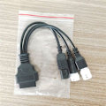 Miniatyrbild 5 av 5: 2X för 3Pin/4Pin 6Pin Motorcykel OBD Diagnostisk Canbus Anslutningskabel OBD2 3 i 1 Plug Adapter