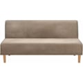 Miniatyrbillede 1 af 5: Armløs Convertible Sofa Betræk, Strækbar Fløjl, Tyk, Blød, Komfortabel, til Sofa Bed, Foldbar Sofa Bed (Taupe Tyk Fløjl)