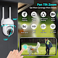 Miniatyrbild 5 av 5: WIFI Säkerhetskamera 1080P HD Nattseende 2-vägs Röstintercom Fjärrövervakningskamera för Hem Butik