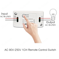 Miniatyrbilde 4 av 5: Smart Lysbryter RF 433MHz Fjernkontroll AC 110V 220V Mottaker Trykknapp Soverom Taklys Bryter