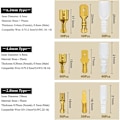 Miniatyrbilde 2 av 5: 480 stk Flat Socket, 2.8mm 4.8mm 6.3mm Hann og Hunn Flat Plugg Terminal Spade Kabel Lugs med Isolerende Hylsen Sortimentsett (Gull)