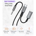 Miniatyrbillede 2 af 5: Type C til 3,5 mm lydadapterkabel Bil HiFi lydadapter AUX digital dekoder hovedtelefonstikadapter