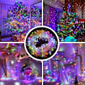 Miniatyrbillede 2 af 5: Fe-lys Karneval Bryllup Udendørs Indendørs Havebelysning - Multifarvet 20M 200 LED