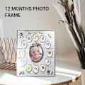 Miniatyrbild 3 av 5: Barnfotoram Mitt år för barns födelsedag Familj Dekoration Prydnader 12 månader Fotoram