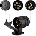 Miniatyrbillede 2 af 5: 13/7 Ny Version 13-polet til 7-polet Trailer Hitch Stik Adapter til Bil Trailer til 13-polet