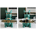 Miniatyrbillede 2 af 5: Dekoration, Bulldog Skulptur, Dekoration med Opbevaringsfunktion, Velegnet til Hjem og Soveværelse