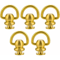 Miniatyrbillede 1 af 5: D-Type D-Ring Nitter, Rustfri Messingnitter, Høj Hårdhed Nitter, 360 Graders Rotation, Robust og Holdbar Messingnitter, 5 Styk HIASDFLS
