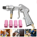 Miniatyrbillede 1 af 5: Luftpudser Sandblæsning Luftblæsepistol Sandblæsere 4,5 mm/5 mm/6 mm/7 mm Keramiske Dysespidser sæt