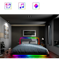 Miniatyrbilde 2 av 5: LED-lysstripe Bluetooth Fleksibel Lampe Stripe Diode SMD5050 DC5V Skrivebordsskjerm TV Bakgrunn Rombelysning USB-kabel, 1M