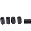 Miniatyrbillede 4 af 5: M3x10mm Nylon Hexagonal Afstandsstykke Sort Gevind 100stk
