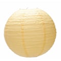 Miniatyrbillede 2 af 5: 1 x Japansk Papir Lanterne Lampskærm til Bryllup, 40Cm (16 Tommer) Dyb Gul