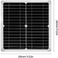 Miniatyrbild 5 av 5: Solcellsdriven Avluftfläkt, 20W Vattentät Solcellsdriven Fläkt, USB Solcellsdriven Fläkt Solpanel Växthus för Husbilar Växthus Husdjurshus Hönshus