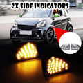 Miniatyrbilde 3 av 5: 2 stk dynamisk flytende LED-markeringslys sideblinklys passer til Smart Fortwo W451