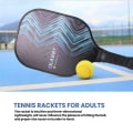 Pikkukuva 5 / 5: Ammattimainen pickleball-maila Kuitu Ultralight Pickleball-maila Ammattimainen ulkoilmapallo Urheilumaila