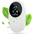 Miniatyrbillede 1 af 5: Bærbar Luftrenser, Bilsrenser med 99% Antibakteriel Rate Stille Luft Ionisator med Energibesparende LED Display Anion Luftrenser til Hjemmet