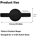 Miniatyrbilde 2 av 5: Stekeunderlag for baking av brød i nederlandsk ovn, non-stick brødslynge, langt håndtak for enklere overføring av surdeig, 2 stykker
