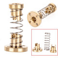 Miniatyrbild 3 av 5: T8 Anti-Fjädermutter Stigning 2mm, Mm Elimineringsutrymme för 8 Trådad Stångskruv (4-pack)
