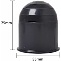 Miniatyrbild 2 av 5: 2 st svarta dragkuleöverdrag, universal 50 mm husvagnsdragkuleöverdrag, perfekt plast släpvagnsdragkuleöverdrag för lastbilssläp (plast)