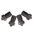 Miniatyrbillede 5 af 5: Hærdede Stål Dyser V6 Dyser til 1.75mm Hotend Aero Ekstruder Prusa I3 Mk3 3D Printer 0.6mm 10 stk