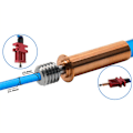 Miniatyrbillede 3 af 5: 3X CR6 SE Titanium Alloy Bimetal Termisk Brydning til -6 Hotend 3D Printer 1.75MM Filament Varme
