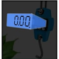 Miniatyrbillede 3 af 3: Orange Farve Enkeltdelt Mini Bærbar Digital LCD Elektronisk Stiger Spil Stiger Kran Stiger med 300kg Stiger med Krog Rejsetaske Udendørs Fi