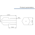 Miniatyrbillede 5 af 5: 2 stk. 0,4 mm hærdet stål MK8 ekstruderdyse til 3D-printer -10/3/5, 3/V2 Ender3 Pro, Prusa I3