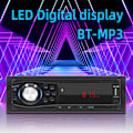Pikkukuva 2 / 5: 12V Universaali 1DIN LED-auto multimediasoitin Auton stereovastaanotin Radiosoitin Aux-tulo vastaanotin Tukee TF-korttia U-levyä FM