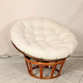 Pikkukuva 1 / 3: Tuolipehmuste Paksu Pyöreä Lattiatuolipehmuste Mukava Yksivärinen, Puutarhapehmuste, Rattan-tuolin Pehmuste, Ripustustuolin Pehmuste, Valkoinen, 100×100cm
