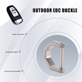 Miniatyrbillede 4 af 5: D-Type Multifunktionel Mini Fuld Titanium Spænde Bil Nøglering Udvendig EDC Værktøj Hestesko-L