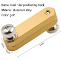 Miniatyrbild 2 av 5: Delar Center Markering Markering Verktyg Rostfritt Stål Delar Linjal Positionering Block Träbearbetning Skala Delar